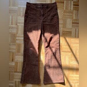 Corduroy American Eagle Flare Pants